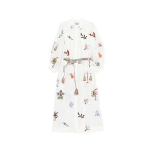 Alémais Women `Mina` Embroidered Shirt Dress